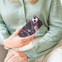 Selencia Aurora Coque Fashion Apple iPhone 15 Pro - Onyx Black Marble