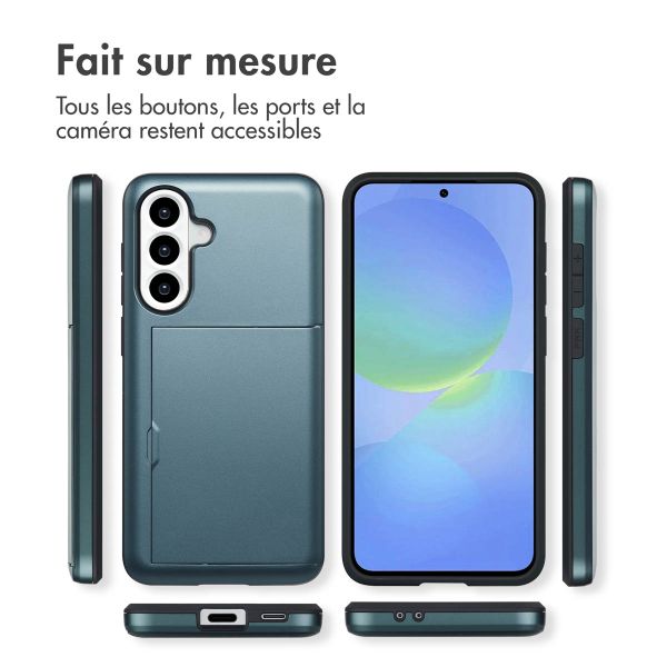 imoshion Coque arrière avec porte-cartes Samsung Galaxy A36 / A56 - Bleu foncé