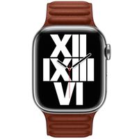 Apple Leather Link Apple Watch Series 1-9 / SE - 38/40/41 mm / Series 10 - 42 mm - Taille S/M - Umber