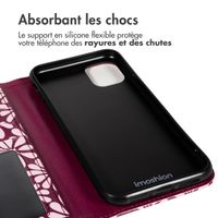 imoshion Étui de télephone portefeuille Design Apple iPhone 11 - Bloom Love Blush