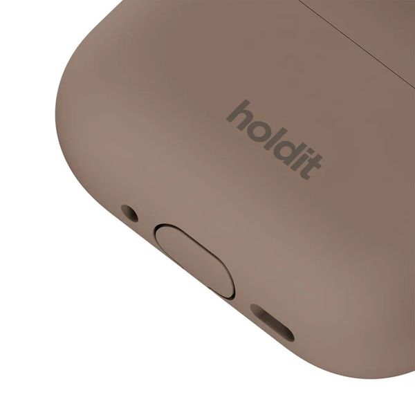 Holdit Coque Solid Silicone Apple AirPods Pro 3 - Mocha Brown