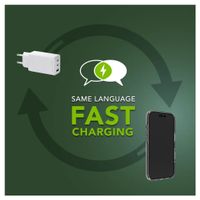 dbramante1928 Chargeur Re-charge 2x USB-C 65 W et USB-A 18 W - Blanc