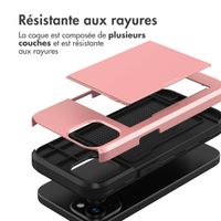 imoshion Coque arrière avec porte-cartes Apple iPhone 15 - Rose Doré