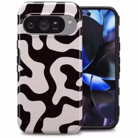Selencia Coque arrière Vivid Google Pixel 10 / 10 Pro - Art Wave Black