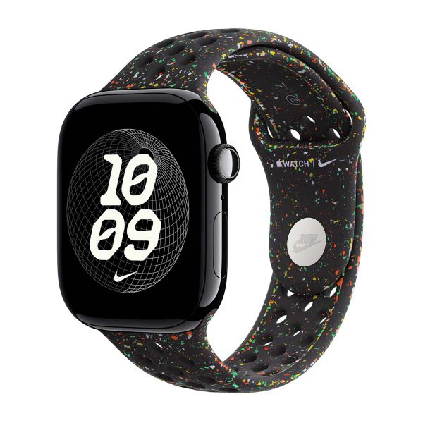 Apple Bracelet Nike Sport Apple Watch Series 1 t/m 11 / SE / Ultra (44/45/46/49 mm) - Taille S/M - Midnight Black