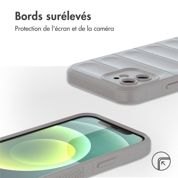 imoshion Coque arrière EasyGrip iPhone 12 - Gris