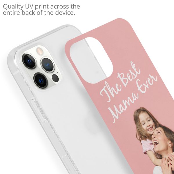 Concevez votre propre coque en gel Apple iPhone 12 (Pro) - Transparent