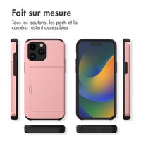 imoshion Coque arrière avec porte-cartes Apple iPhone 14 Pro - Rose Doré