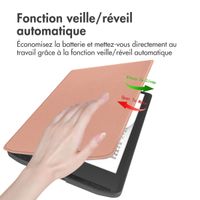 imoshion Étui de liseuse portefeuille Slim Soft Pocketbook InkPad Color 3 / InkPad 4 - Rose Doré