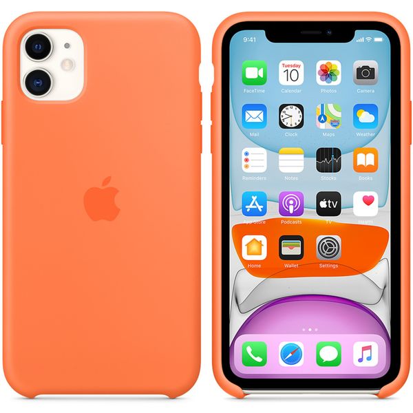 Apple Coque en silicone Apple iPhone 11 - Vitamin C