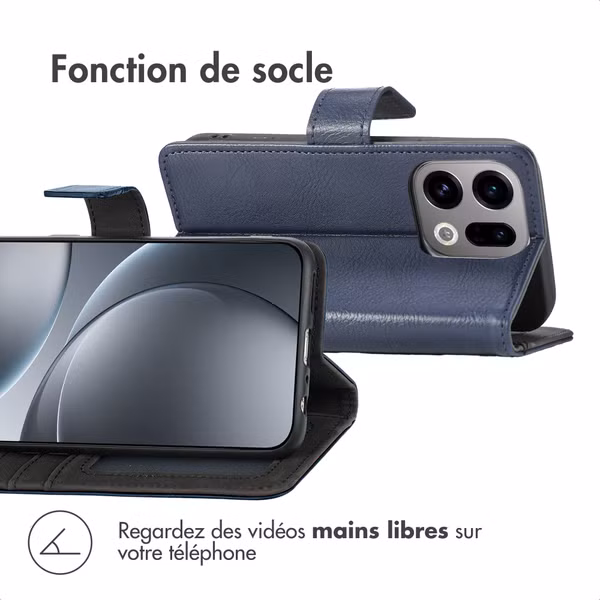 imoshion Étui de télephone portefeuille Oppo Find X9 - Bleu foncé