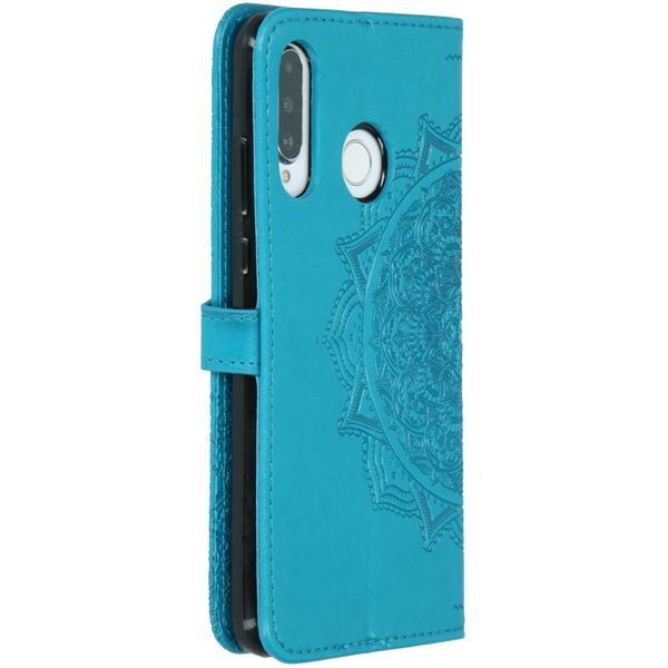 Etui de téléphone portefeuille Huawei P30 Lite - Bleu