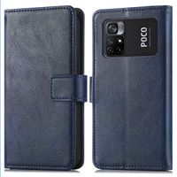 imoshion Étui de télephone portefeuille Xiaomi Poco M4 Pro 5G - Bleu foncé