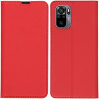 imoshion Étui de téléphone Slim Folio Redmi Note 10 (4G) / Note 10S - Rouge