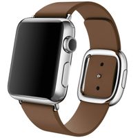 Apple Leather Band Modern Buckle Apple Watch Series 1 á 9 / SE (38/40/41 mm) | Series 10 (42 mm) - Taille S - Brun