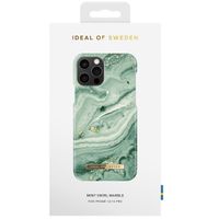 iDeal of Sweden Coque Fashion iPhone 12 (Pro) - Mint Swirl Marble