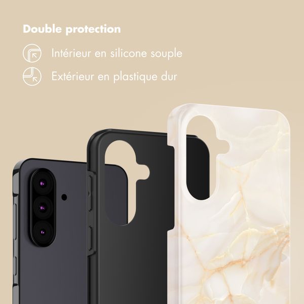 Selencia Coque arrière Vivid Samsung Galaxy A37 (5G) - Golden Beige Marble