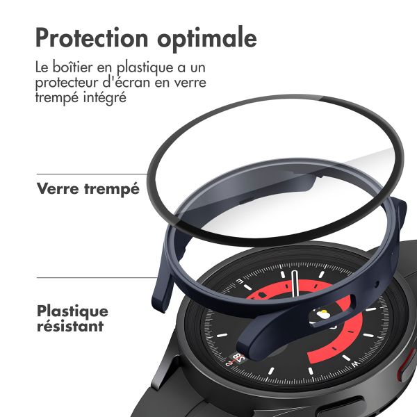 imoshion Coque rigide à couverture complète Samsung Galaxy Watch 6 - 40 mm - Bleu foncé