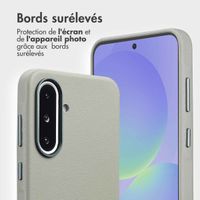 Accezz Étui de télephone portefeuille en cuir 2-en-1 avec MagSafe Samsung Galaxy A36 / A56 - Light Grey