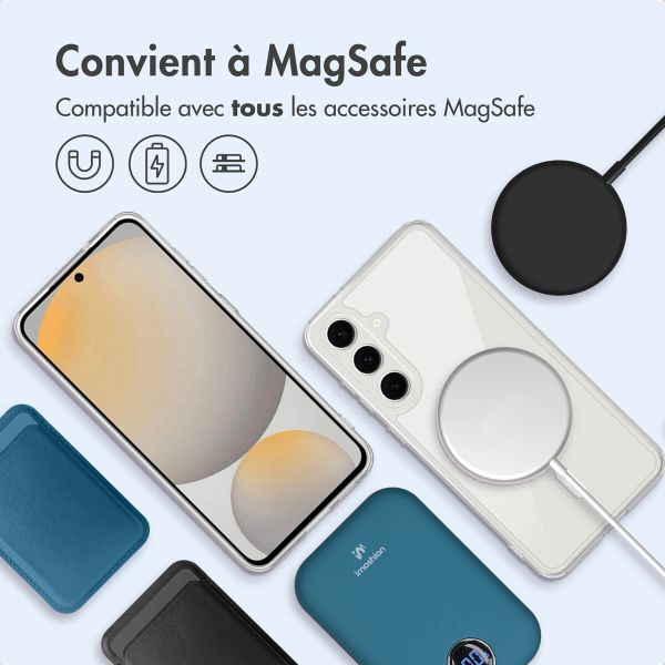 imoshion Coque arrière de protection avec MagSafe Samsung Galaxy S25 FE - Transparent