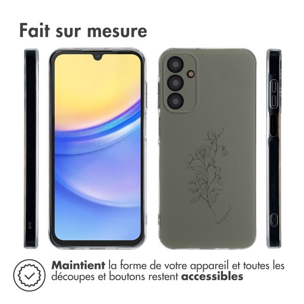 imoshion Coque Design Samsung Galaxy A15 (5G/4G) - Floral Green