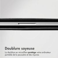 Accezz Leather Pochette ordinateur Apple MacBook 15 pouces - Noir