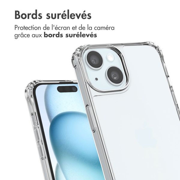 imoshion Coque avec dragonne + bracelet Apple iPhone 15 - Perles Cœurs