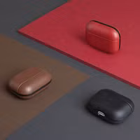 Uniq Coque en cuir véritable Terra Apple AirPods 3 (2021) - Dallas Black