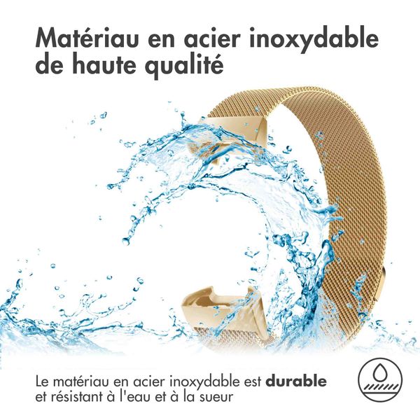 imoshion Bracelet magnétique milanais Fitbit Charge 3 / 4 - Doré