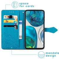 imoshion Etui de téléphone portefeuille Mandala Motorola Moto G52 / G82 - Turquoise