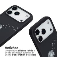 imoshion Coque design en silicone avec cordon Apple iPhone 17 Pro - Dandelion Black
