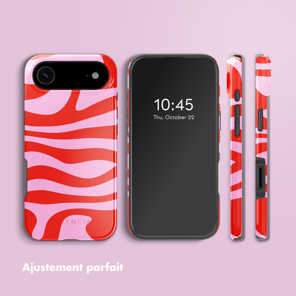 Selencia Coque arrière Vivid avec MagSafe Apple iPhone Air - Dream Swirl Pink