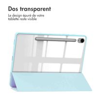 imoshion Coque tablette rigide Trifold Samsung Galaxy Tab S9 11.0 pouces / Tab S10 FE / S9 FE 10.9 pouces - Bleu clair