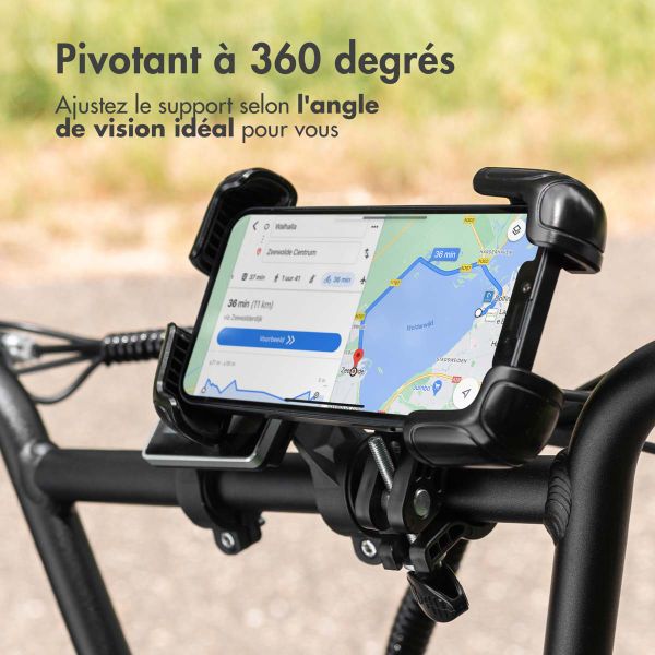 imoshion ﻿Rugged Bicycle Phone Holder - Porte-téléphone vélo - Universel - Ajustable - Noir