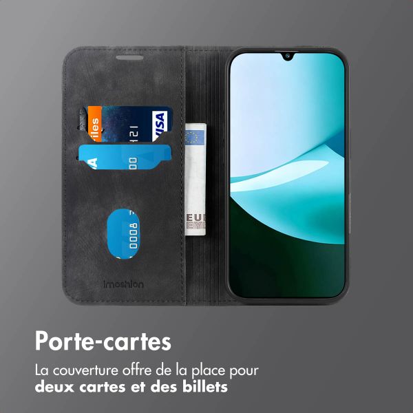 imoshion Étui de téléphone portefeuille Slim Xiaomi Redmi 15C (5G) - Noir