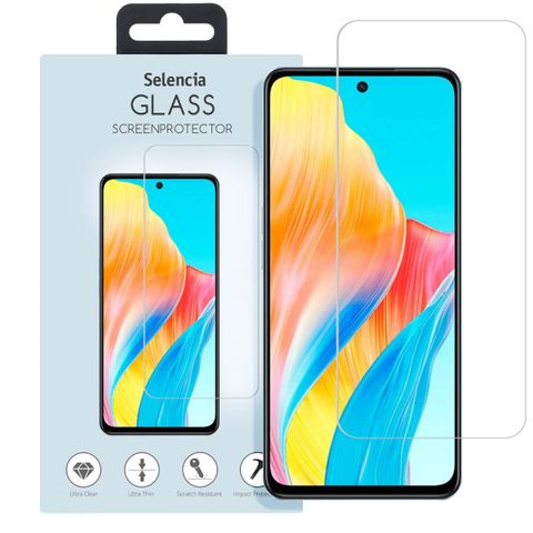 Selencia Protection d'écran en verre trempé Oppo A98 / A79 / A58 - Transparent