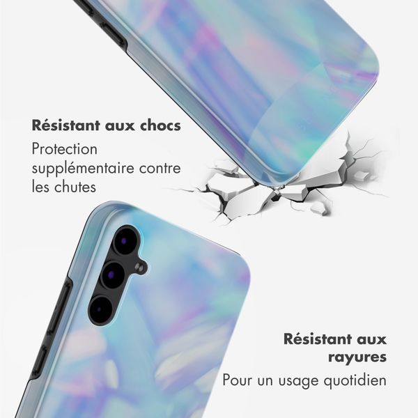 Selencia Coque arrière Vivid Samsung Galaxy A34 (5G) - Holographic Blue Dream