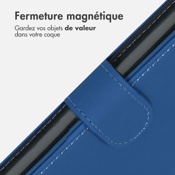 Accezz Étui de téléphone portefeuille Wallet iPhone 13 Pro - Bleu foncé