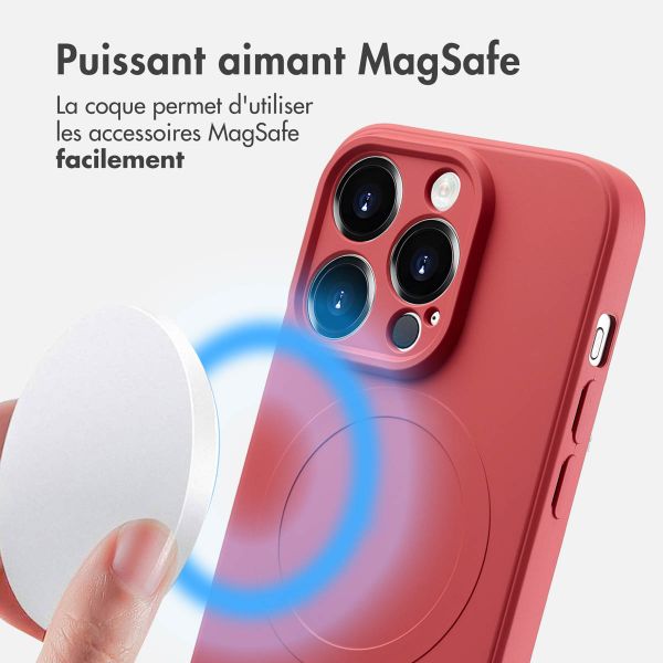 imoshion Coque Couleur avec MagSafe Apple iPhone 14 Pro - Dusty Rose