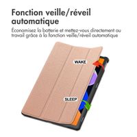 imoshion Coque tablette Trifold Lenovo Idea Tab - Rose Gold