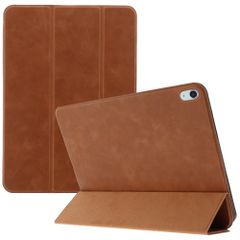 Accezz Coque tablette trifold en cuir Apple iPad 11 (2025) 11 pouces A16 / iPad 10 (2022) 10.9 pouces - Cognac