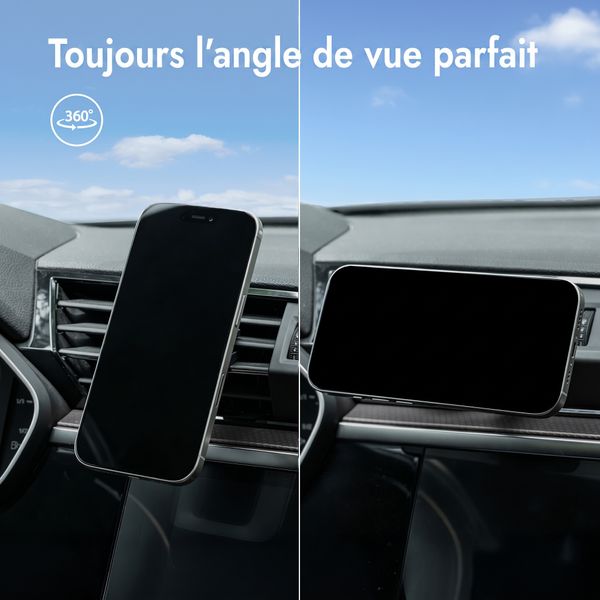 imoshion Support de téléphone pour voiture - Magnétique - Grille de ventilation - Noir