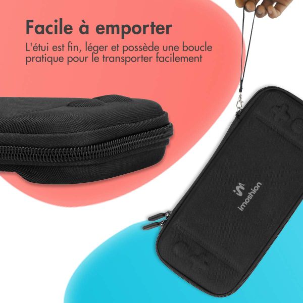 imoshion ﻿Etui Nintendo Switch - Etui pour la Nintendo Switch / Switch OLED - Noir