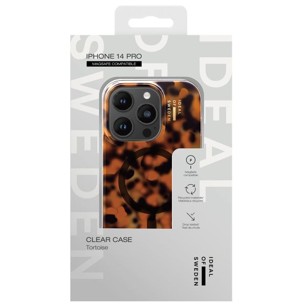 iDeal of Sweden Coque Clear MagSafe Apple iPhone 14 Pro - Tortoise