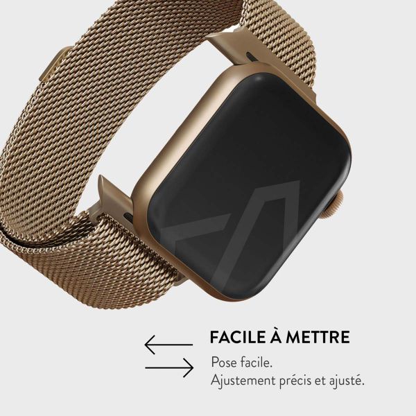 Burga Bracelet milanais Apple Watch Series 1 á 10 / SE / Ultra (2) (44/45/46/49 mm) - Dorée