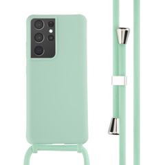 imoshion ﻿Coque en silicone avec cordon Samsung Galaxy S21 Ultra - Menthe verte