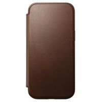 Nomad Étui de télephone portefeuille Modern Leather Folio Apple iPhone 16 Pro Max - Marron