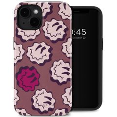 Selencia Coque arrière Vivid avec MagSafe Apple iPhone 14 - Wavy Smiley Pink