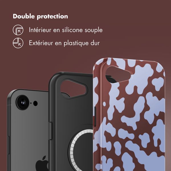Selencia Coque arrière Vivid avec MagSafe Apple iPhone 16e - Moo'd Lavender Glow