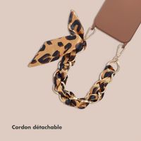 Selencia Bracelet de luxe avec écharpe - Marron